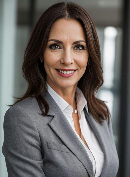 AI Porn Image of 40-50 Years Old Smiling Lawyer Fit Girl